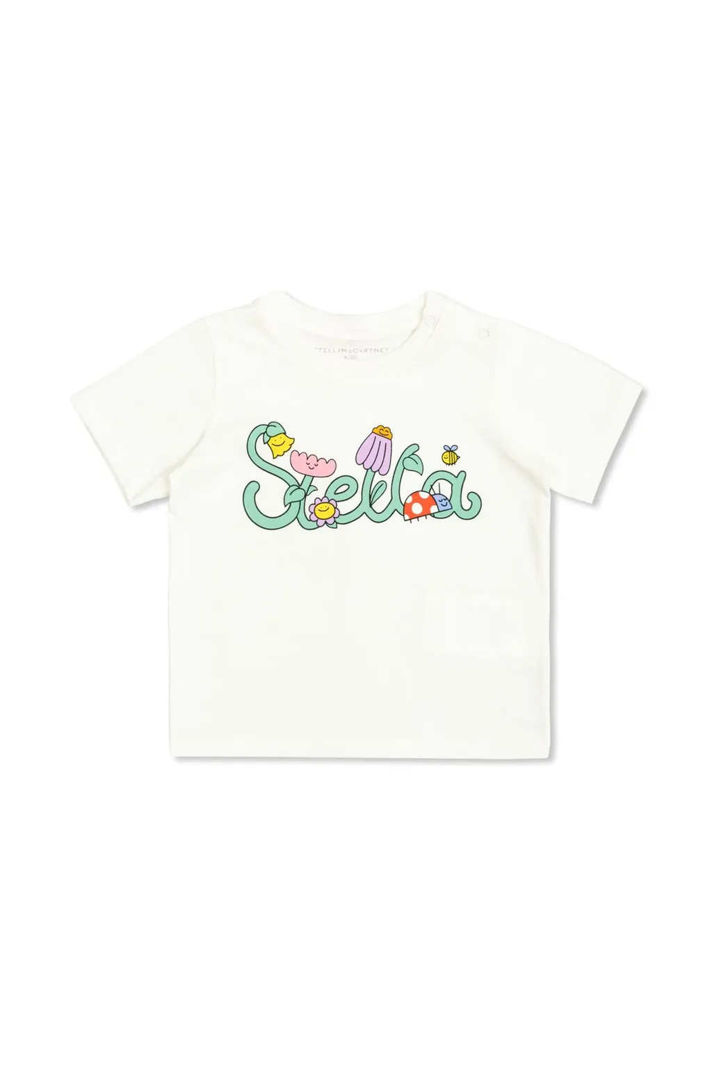 Stella Mccartney Kids Logo Printed Crewneck T-Shirt