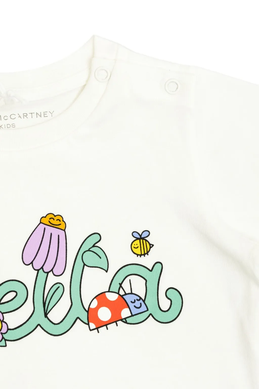 Stella Mccartney Kids Logo Printed Crewneck T-Shirt