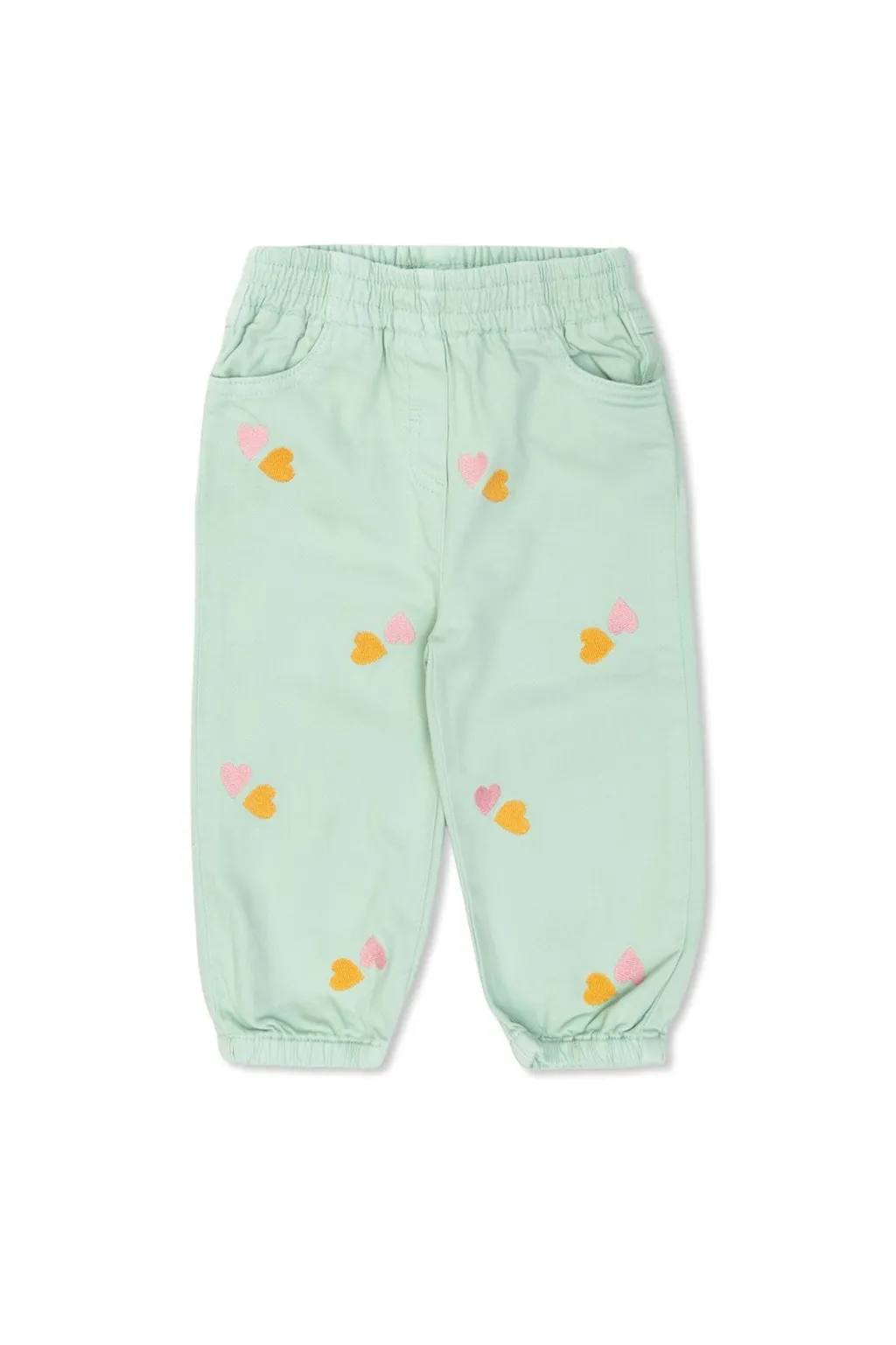 Stella Mccartney Kids Heart Embroidered Pants