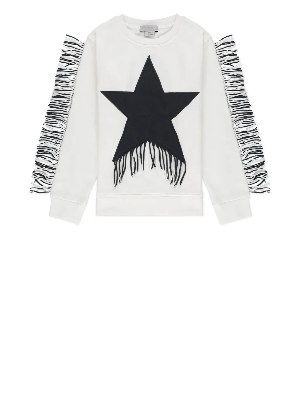 Stella Mccartney Kids Fringed Star Crewneck Sweatshirt