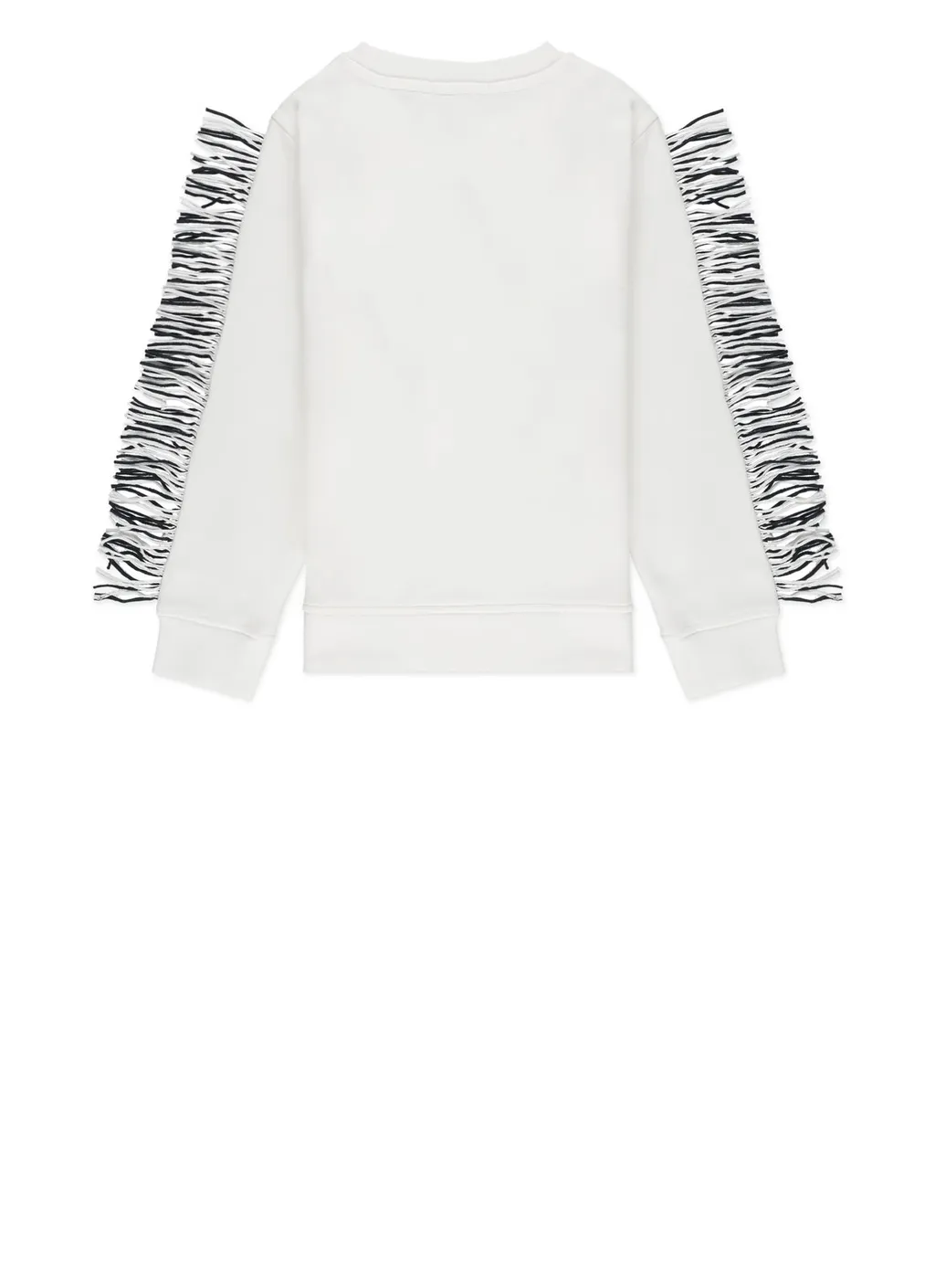Stella Mccartney Kids Fringed Star Crewneck Sweatshirt