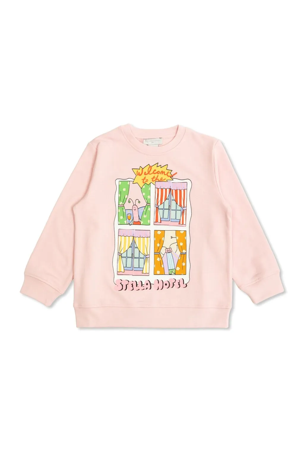 Stella Mccartney Kids Printed Crewneck Jersey Sweatshirt