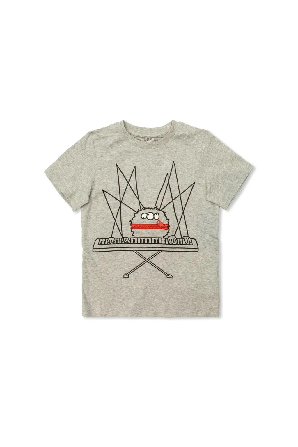 Stella Mccartney Kids Spider Printed Crewneck T-Shirt