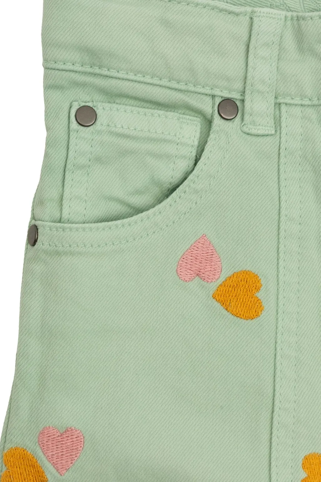 Stella Mccartney Kids Heart Embroidered Jeans