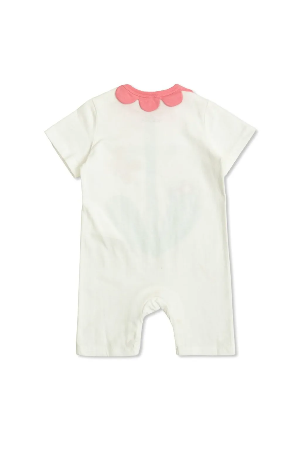 Stella Mccartney Kids Scalloped Neck Printed Jersey Playsuit