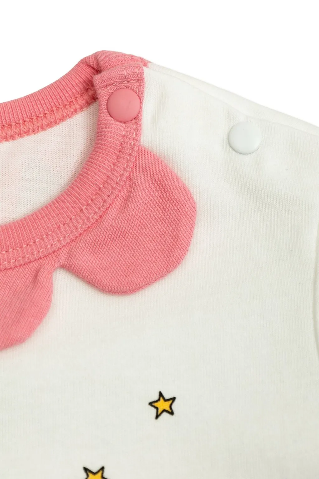 Stella Mccartney Kids Scalloped Neck Printed Jersey Playsuit