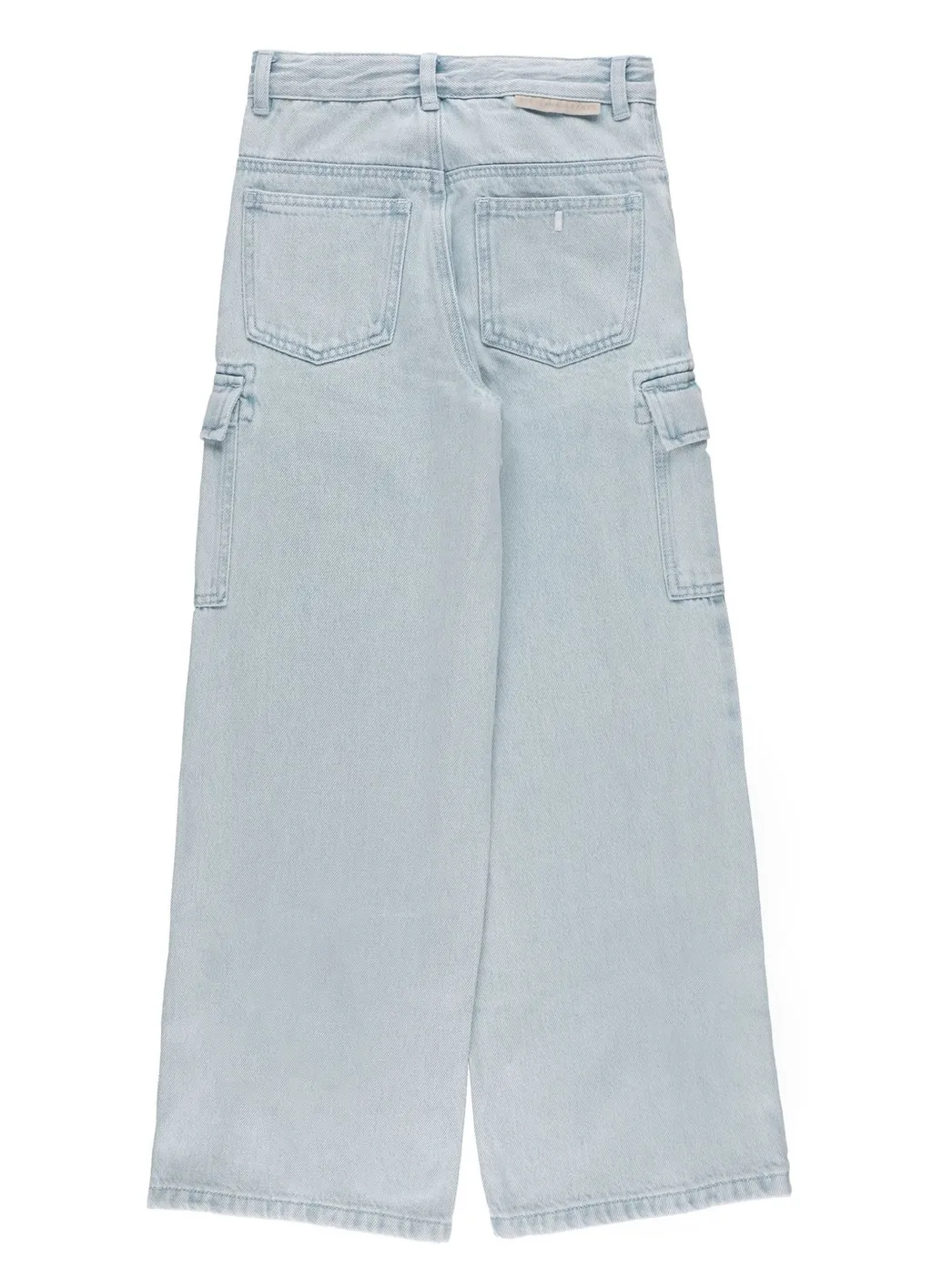 Stella Mccartney Kids Logo Patch Zip Detailed Jeans
