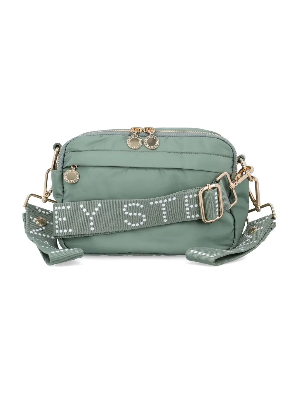 Stella Mccartney Kids Logo Strap Zipped Shoulder Bag