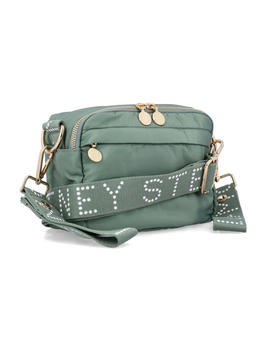 Stella Mccartney Kids Logo Strap Zipped Shoulder Bag
