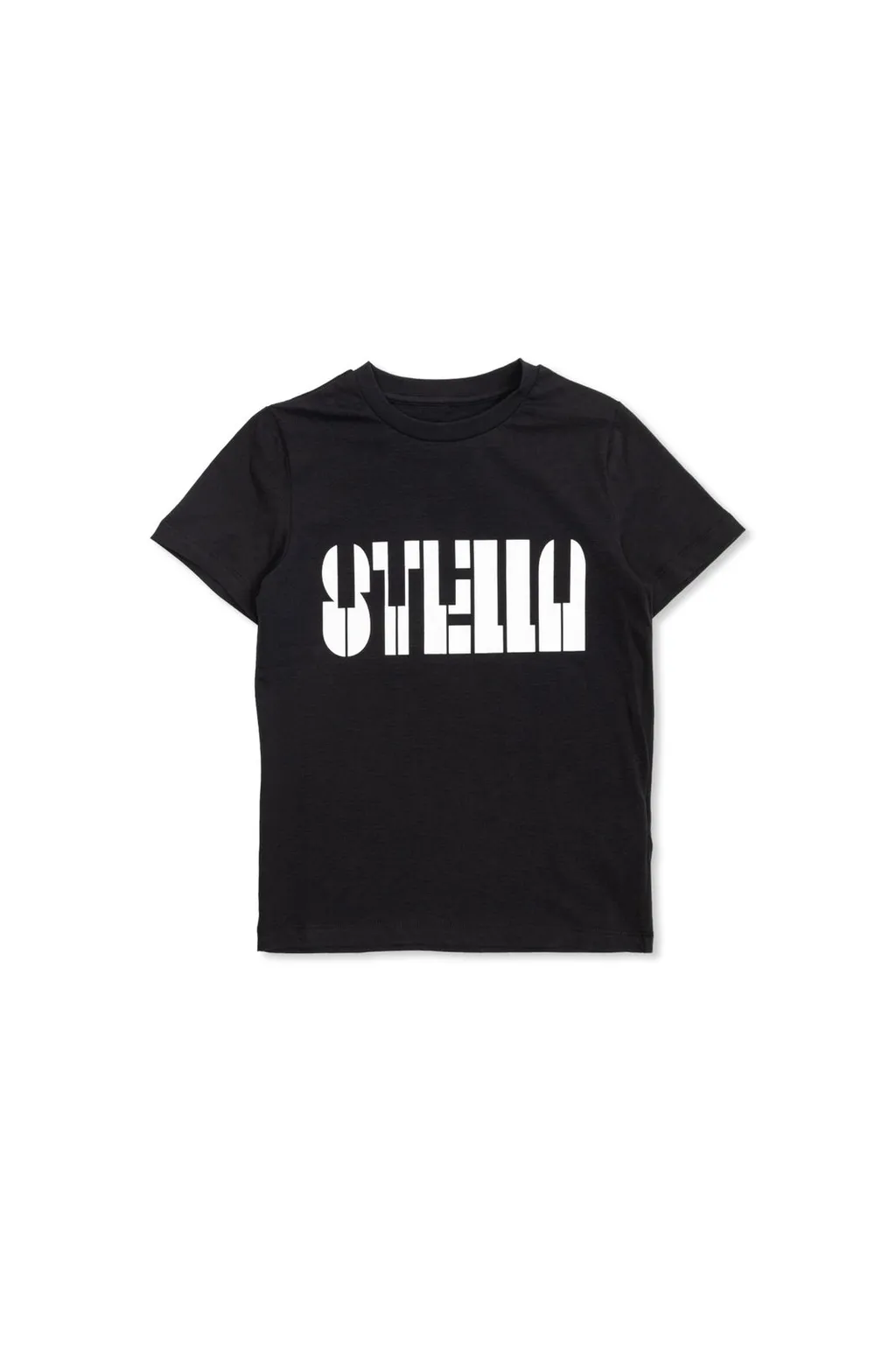Stella Mccartney Kids Piano Logo Printed Crewneck T-Shirt