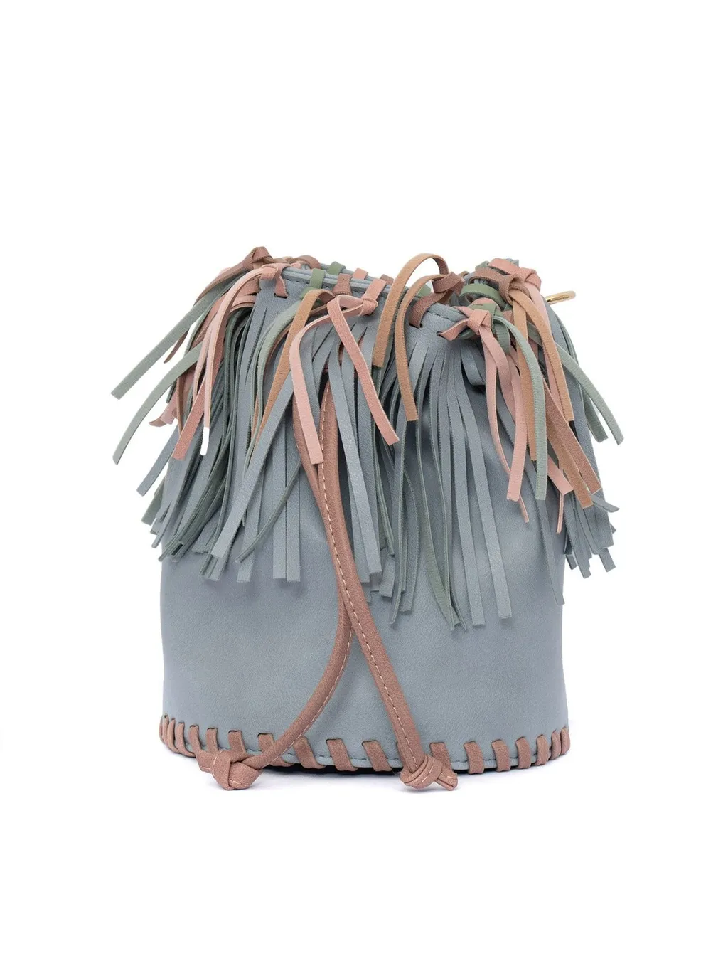 Stella Mccartney Kids Tassel Fringed Drawstring Bucket Bag