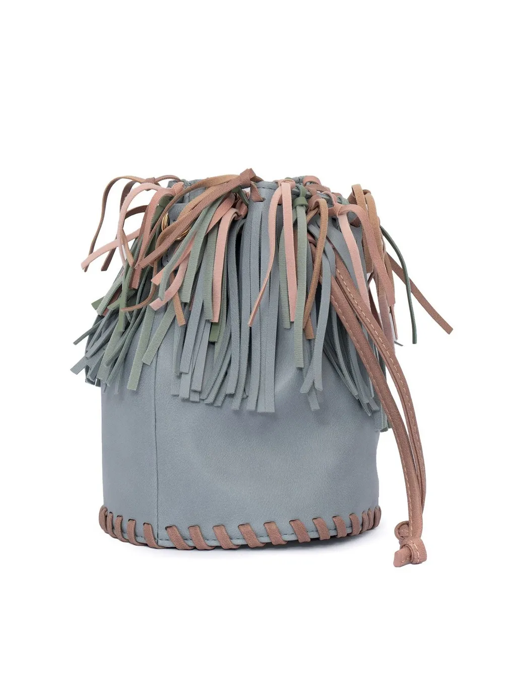 Stella Mccartney Kids Tassel Fringed Drawstring Bucket Bag