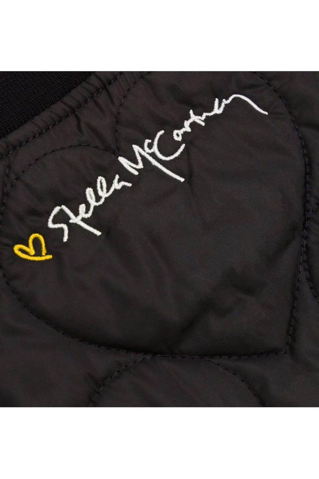 Stella Mccartney Kids Logo Embroidered Heart-Quilted Jacket