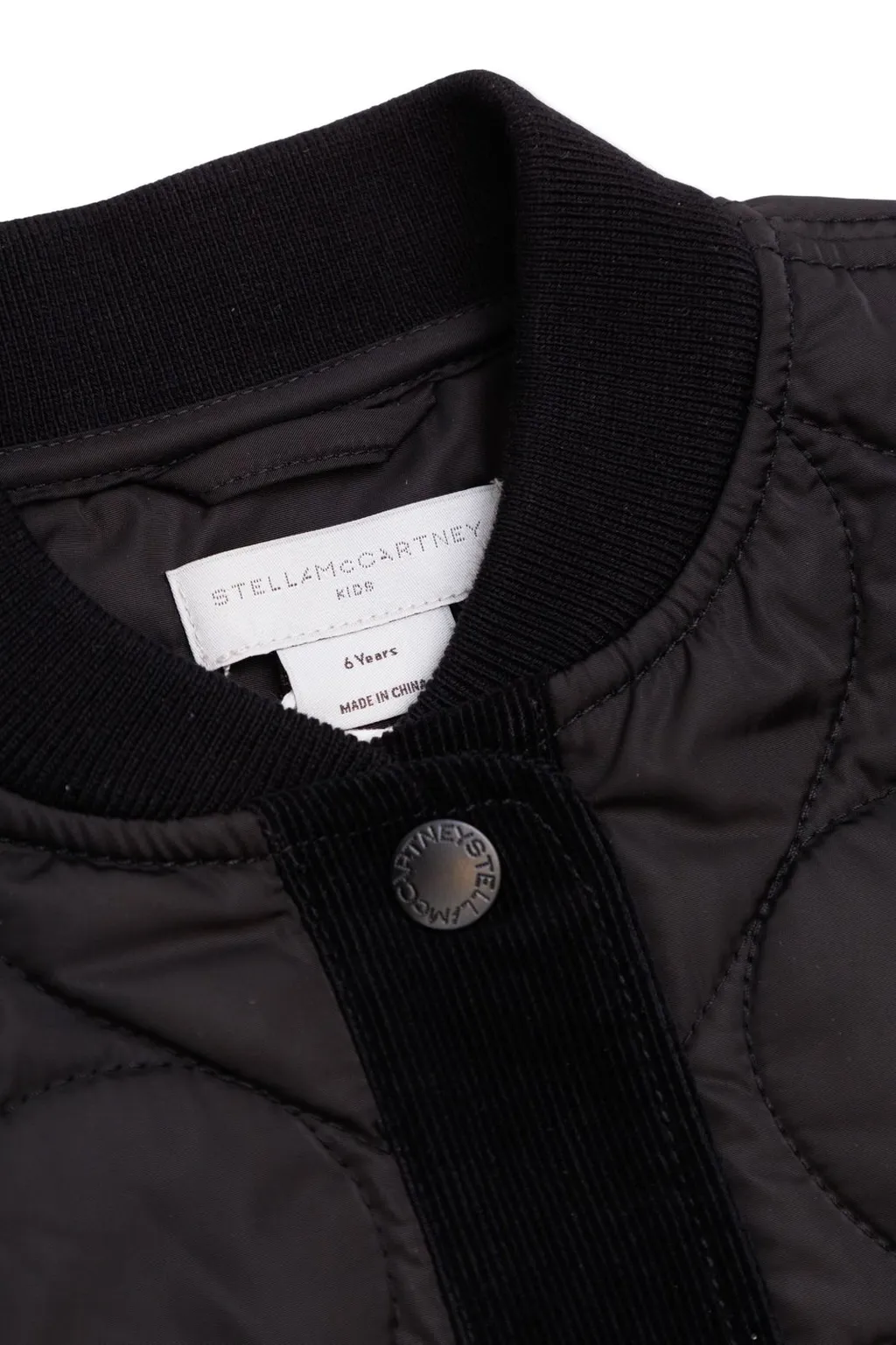 Stella Mccartney Kids Logo Embroidered Heart-Quilted Jacket
