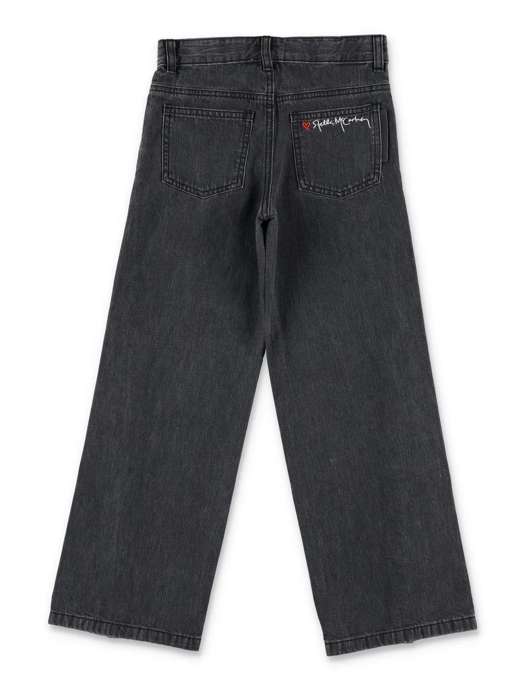 Stella Mccartney Kids Logo Embroidered Straight-Leg Trousers