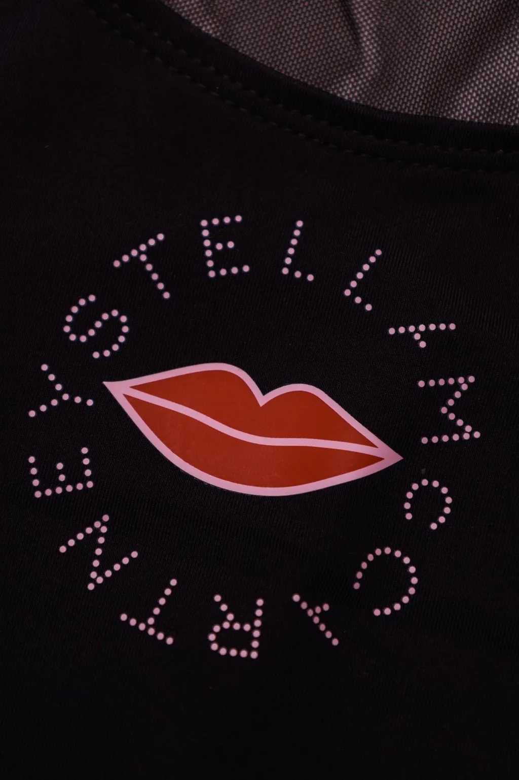 Stella Mccartney Kids Lips-Printed Cropped Sleeveless Top