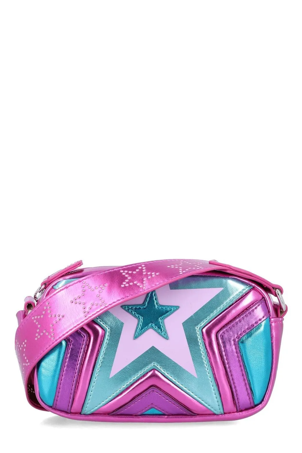 Stella Mccartney Kids Star Patch Zipped Shoulder Bag