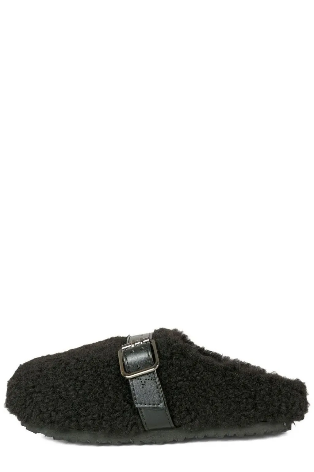 Stella Mccartney Kids Round Toe Buckled Slippers