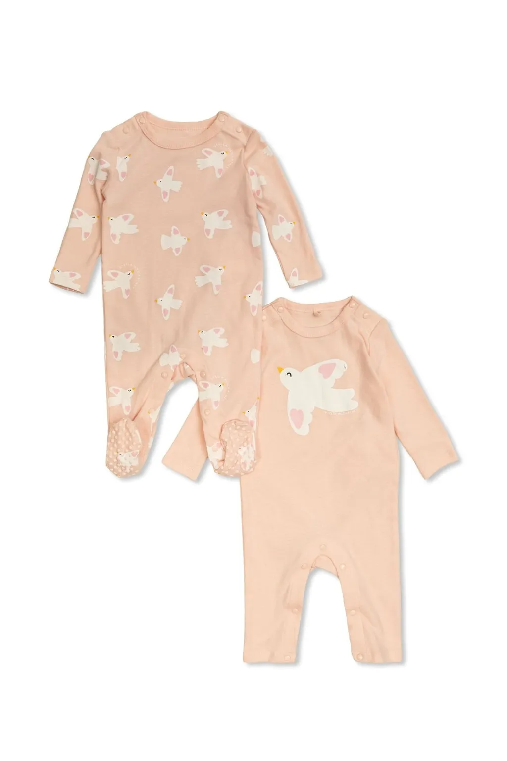 Stella Mccartney Kids Graphic Printed Two Pack Sleepsuits