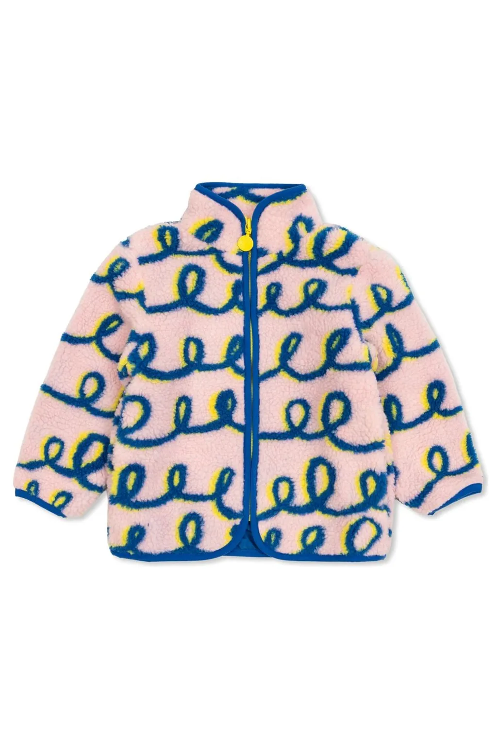 Stella Mccartney Kids Swirl-Pattern Zipped Fleece Jacket