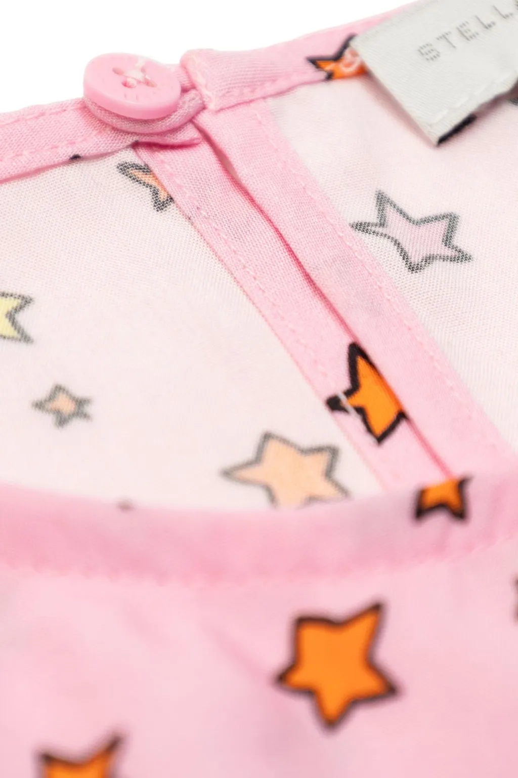 Stella Mccartney Kids Star Printed Bow-Tied Ruffled Dress