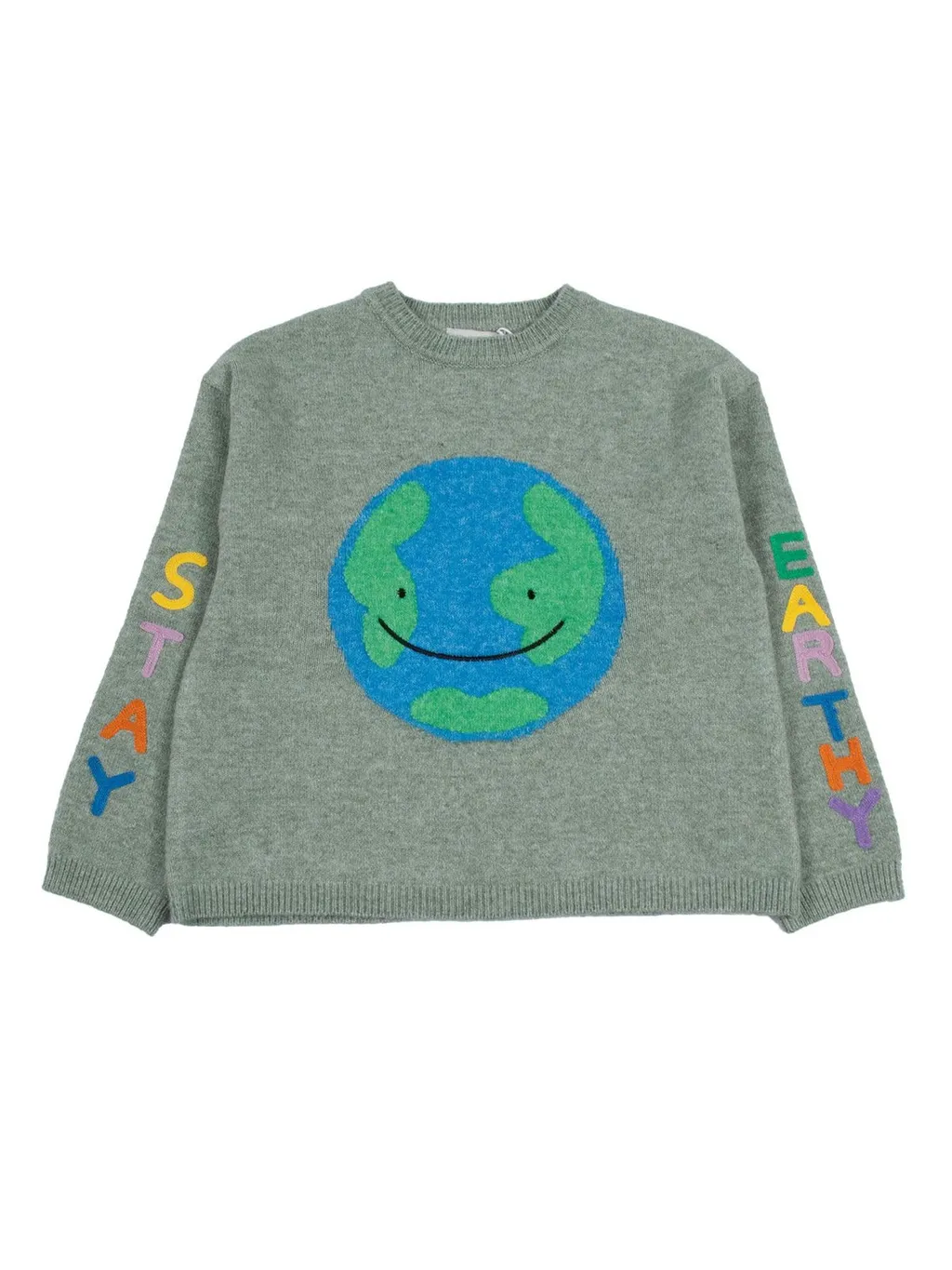 Stella Mccartney Kids Logo Lettering Crewneck Jumper