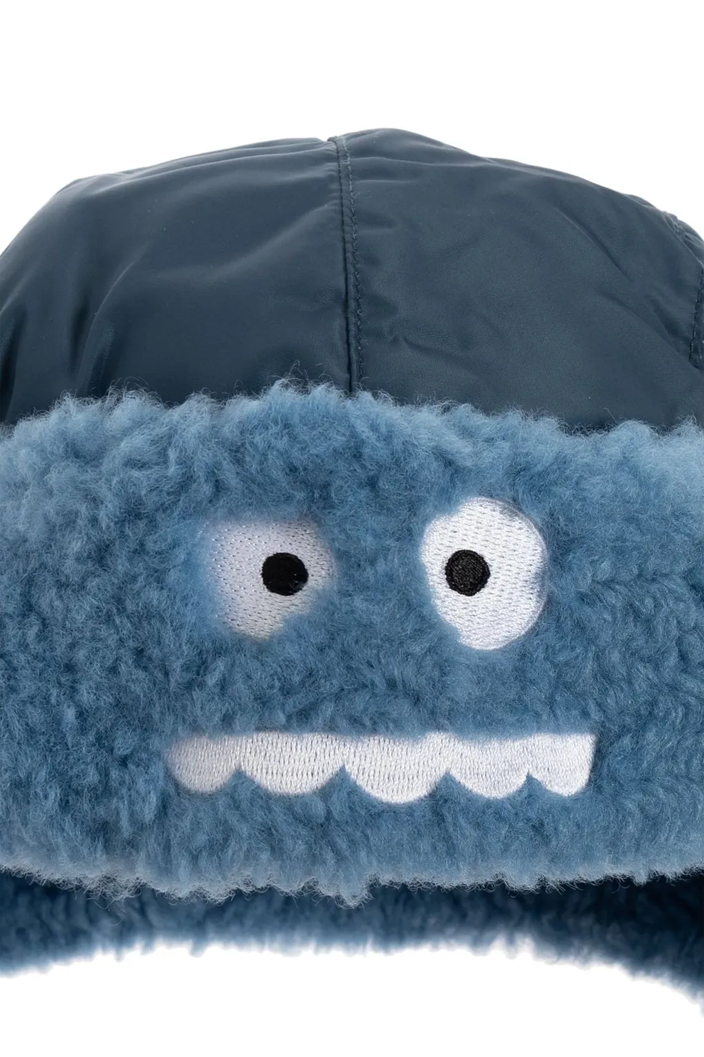 Stella Mccartney Kids Face-Embroidered Earflaps Hat