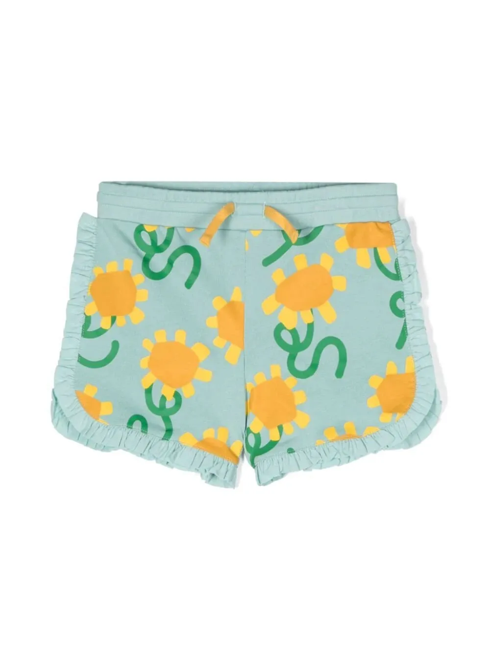 Stella Mccartney Kids Sunflower-Printed Drawstring Shorts
