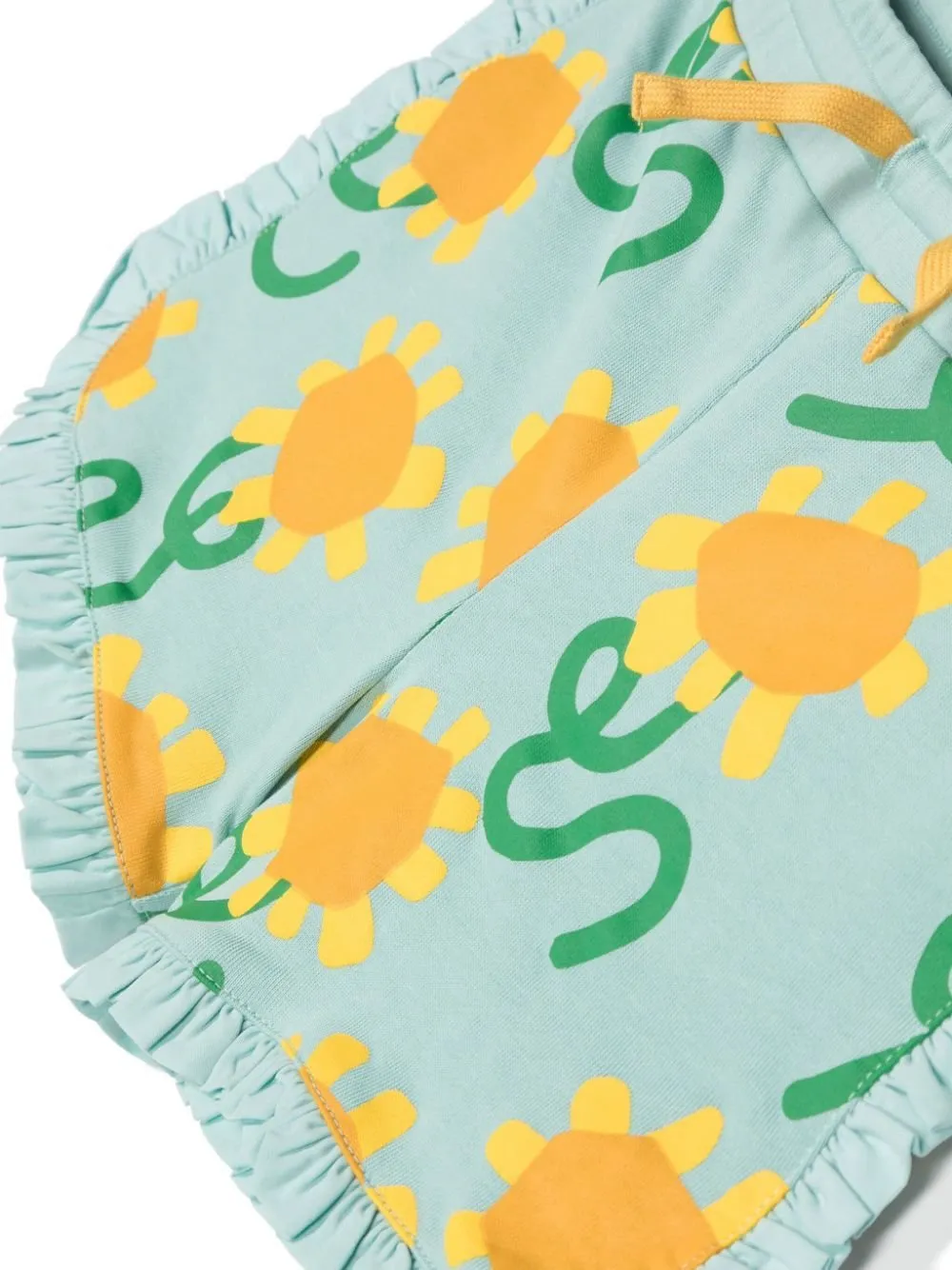 Stella Mccartney Kids Sunflower-Printed Drawstring Shorts