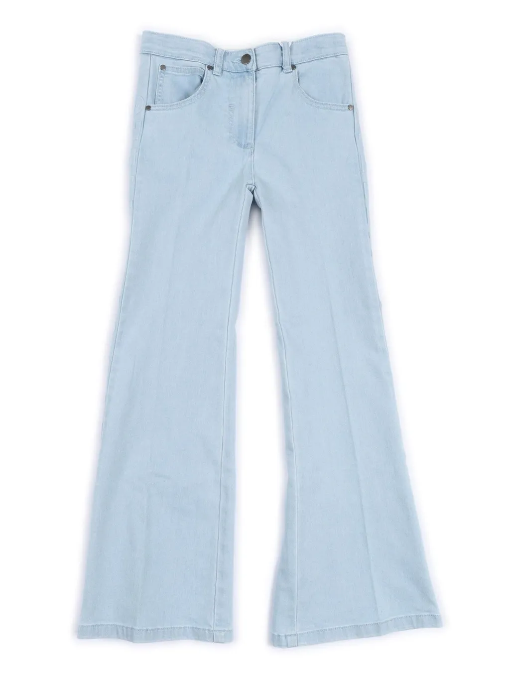 Stella Mccartney Kids Logo Patch Flared Jeans