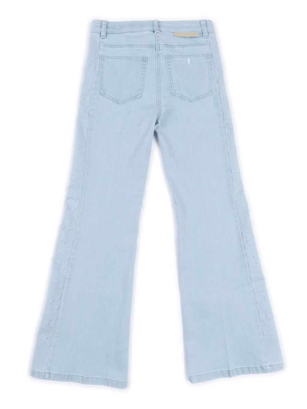 Stella Mccartney Kids Logo Patch Flared Jeans
