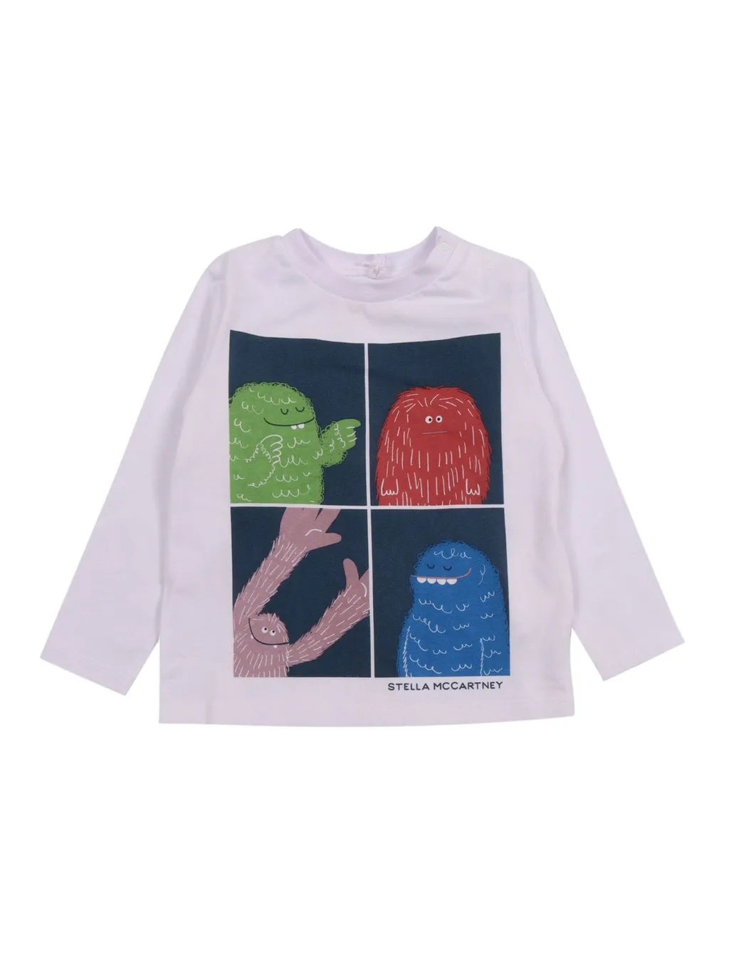 Stella Mccartney Kids Monster Printed Crewneck T-Shirt