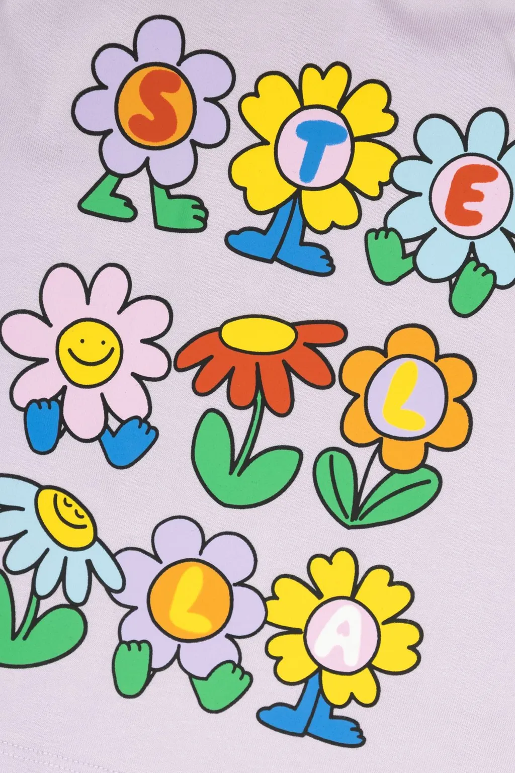 Stella Mccartney Kids Floral Printed Crewneck T-Shirt