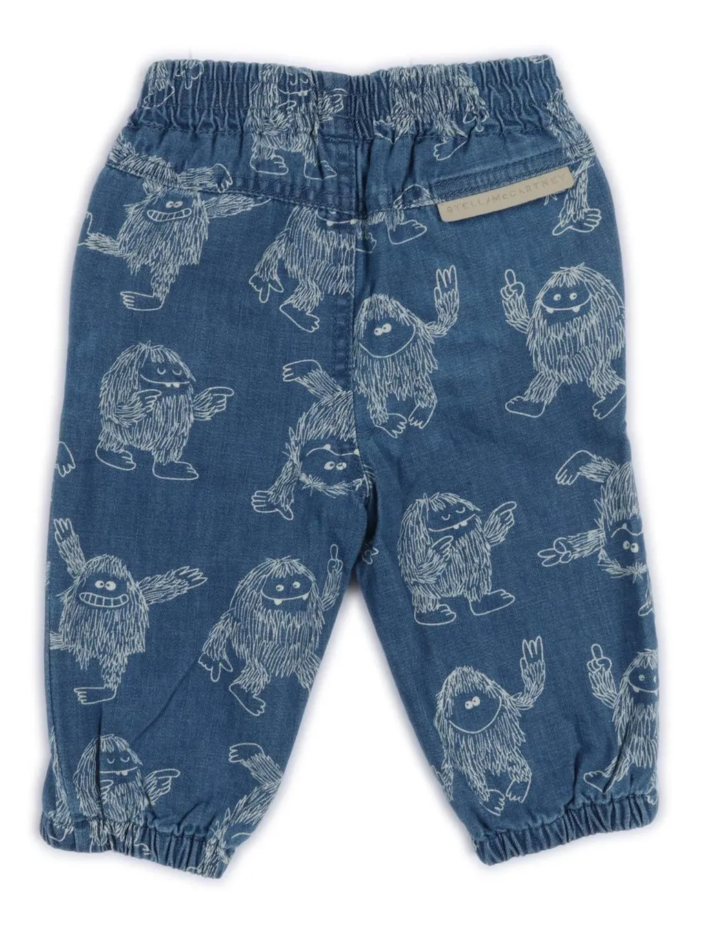 Stella Mccartney Kids Logo Patch Yeti-Printed Jeans