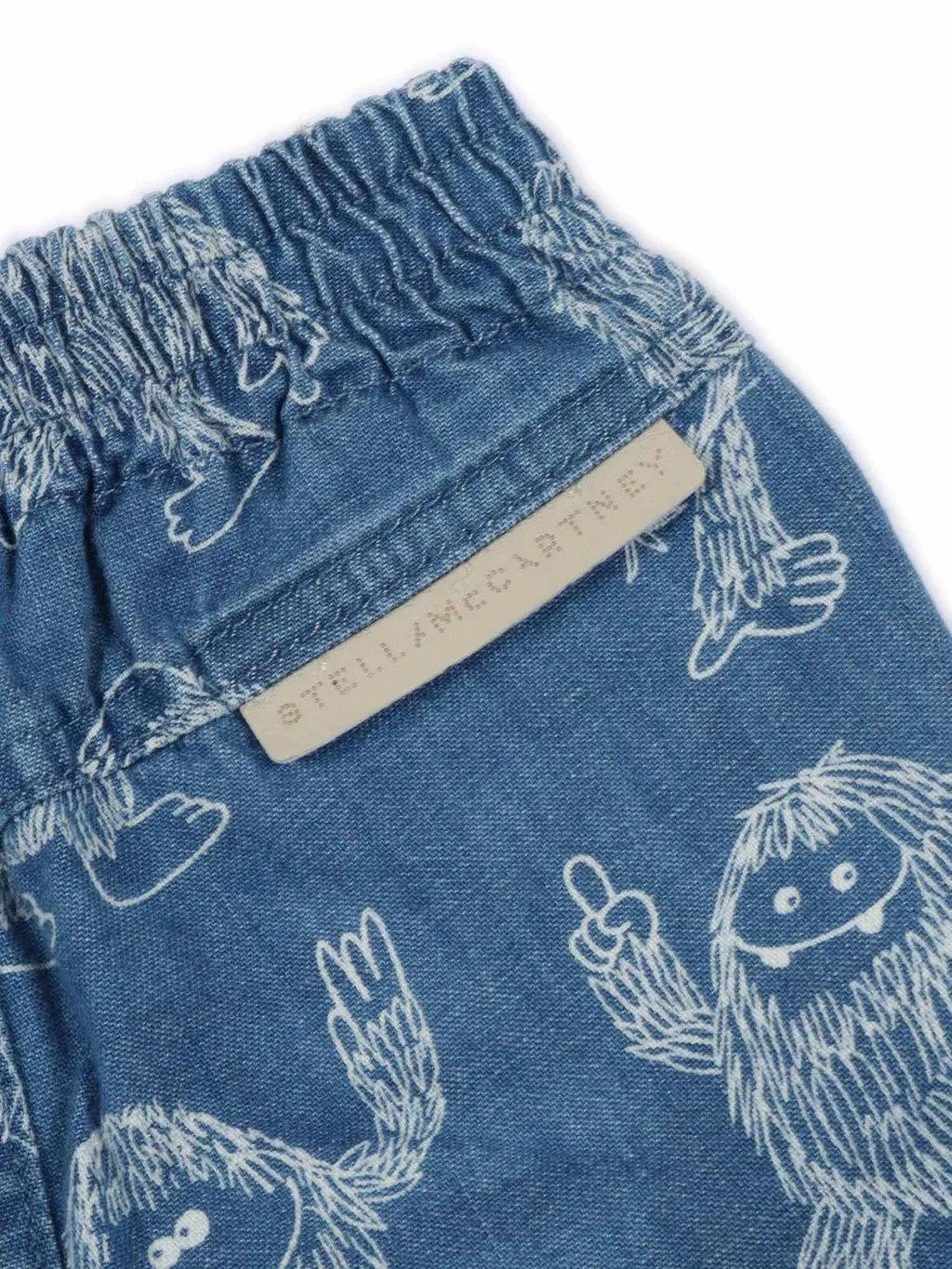 Stella Mccartney Kids Logo Patch Yeti-Printed Jeans