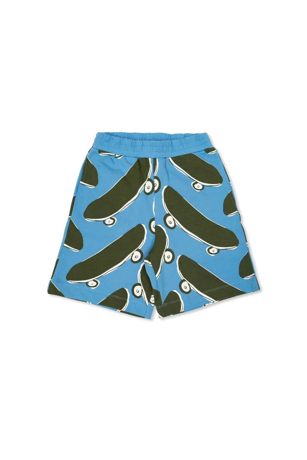 Stella Mccartney Kids Skateboard-Printed Straight Leg Shorts
