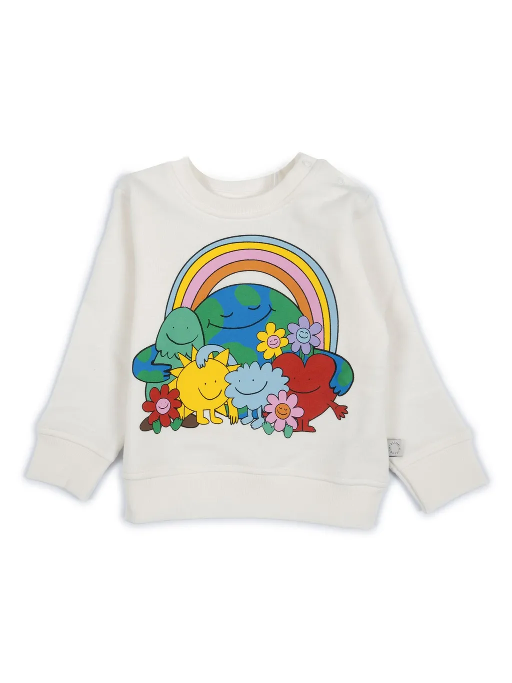 Stella Mccartney Kids Rainbow-Printed Crewneck Sweatshirt