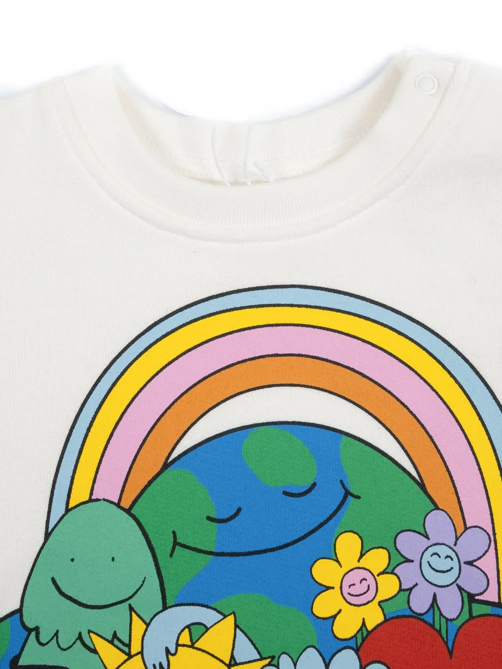 Stella Mccartney Kids Rainbow-Printed Crewneck Sweatshirt