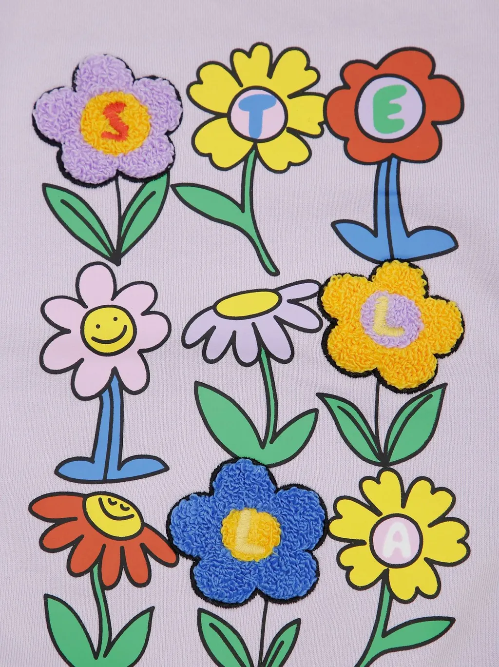 Stella Mccartney Kids Flower-Printed Crewneck Sweatshirt