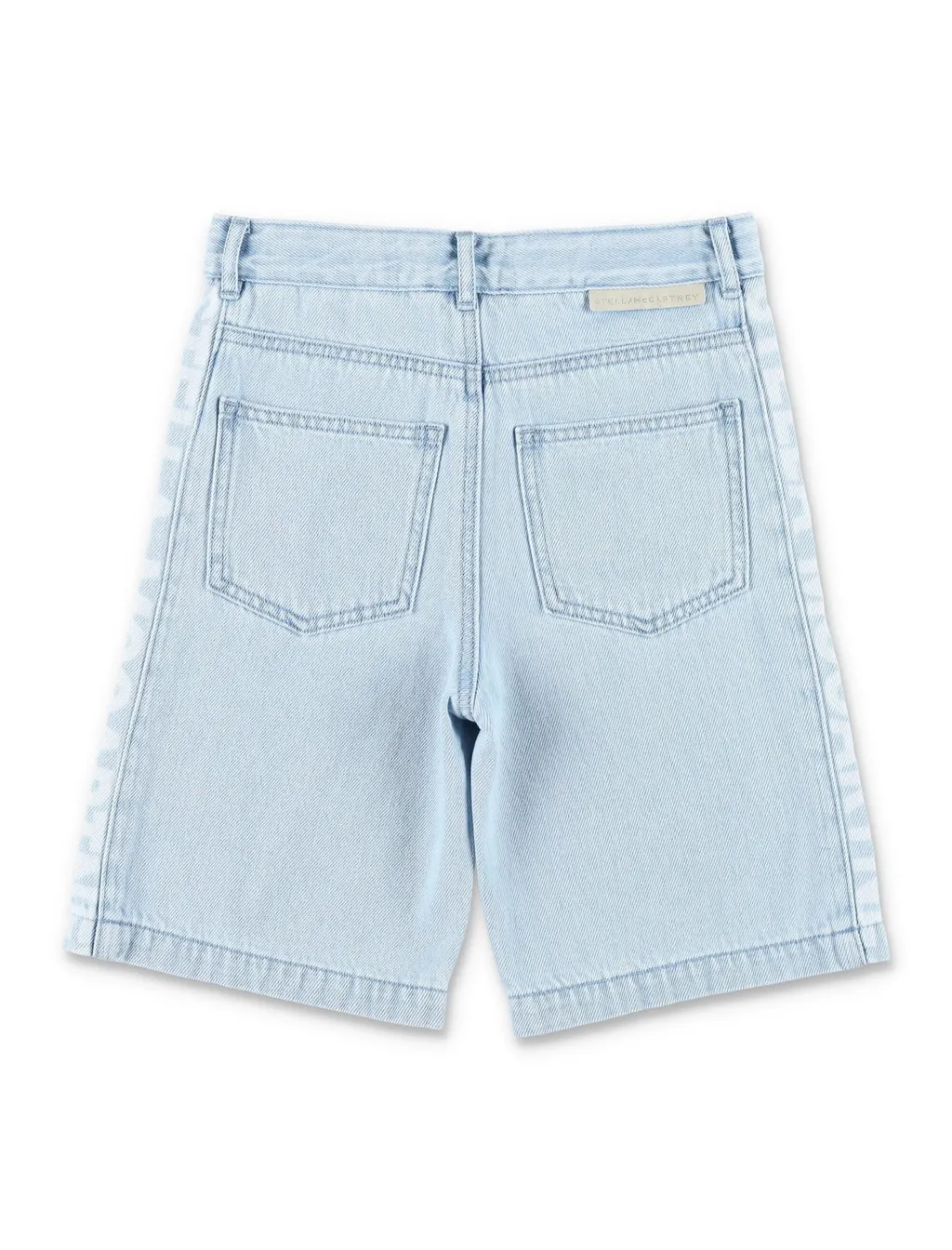 Stella Mccartney Kids Logo Detailed Denim Shorts
