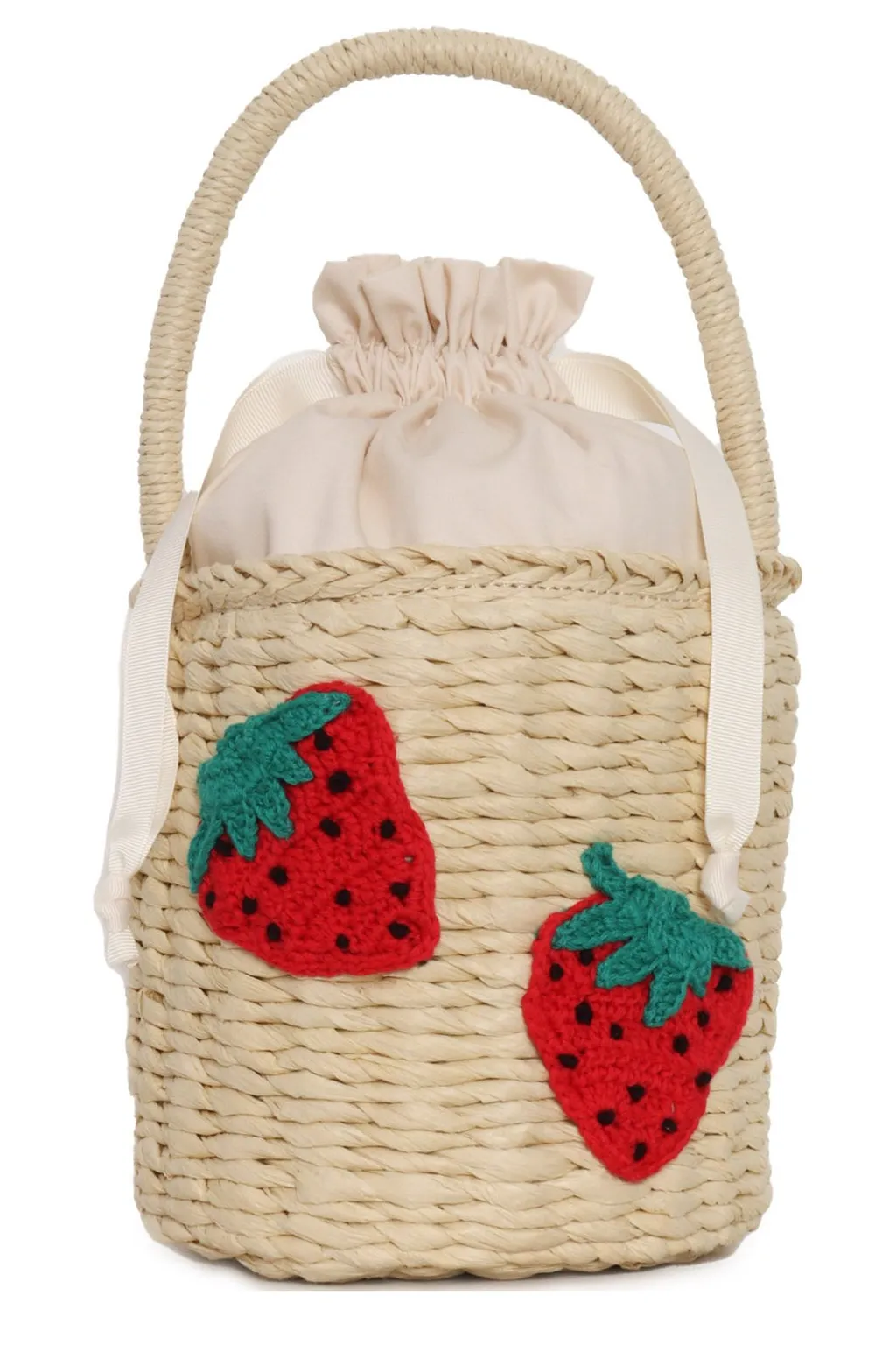 Stella Mccartney Kids Interwovened Drawstring Bucket Bag