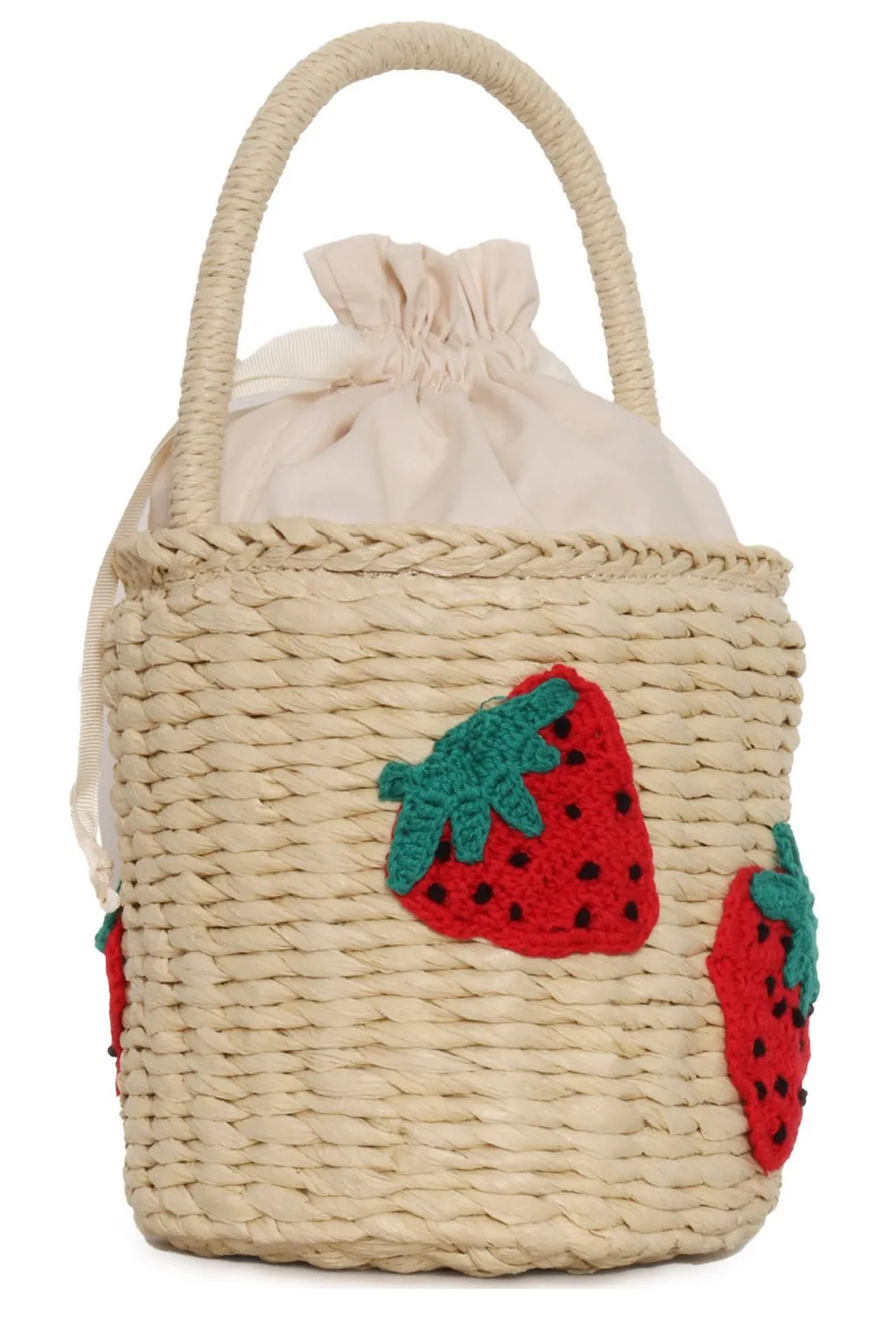 Stella Mccartney Kids Interwovened Drawstring Bucket Bag