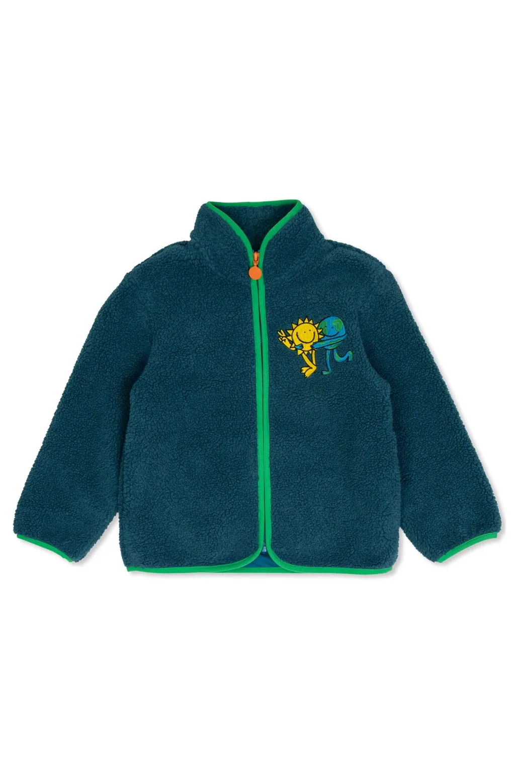 Stella Mccartney Kids Graphic Embroidered Fleece Jacket