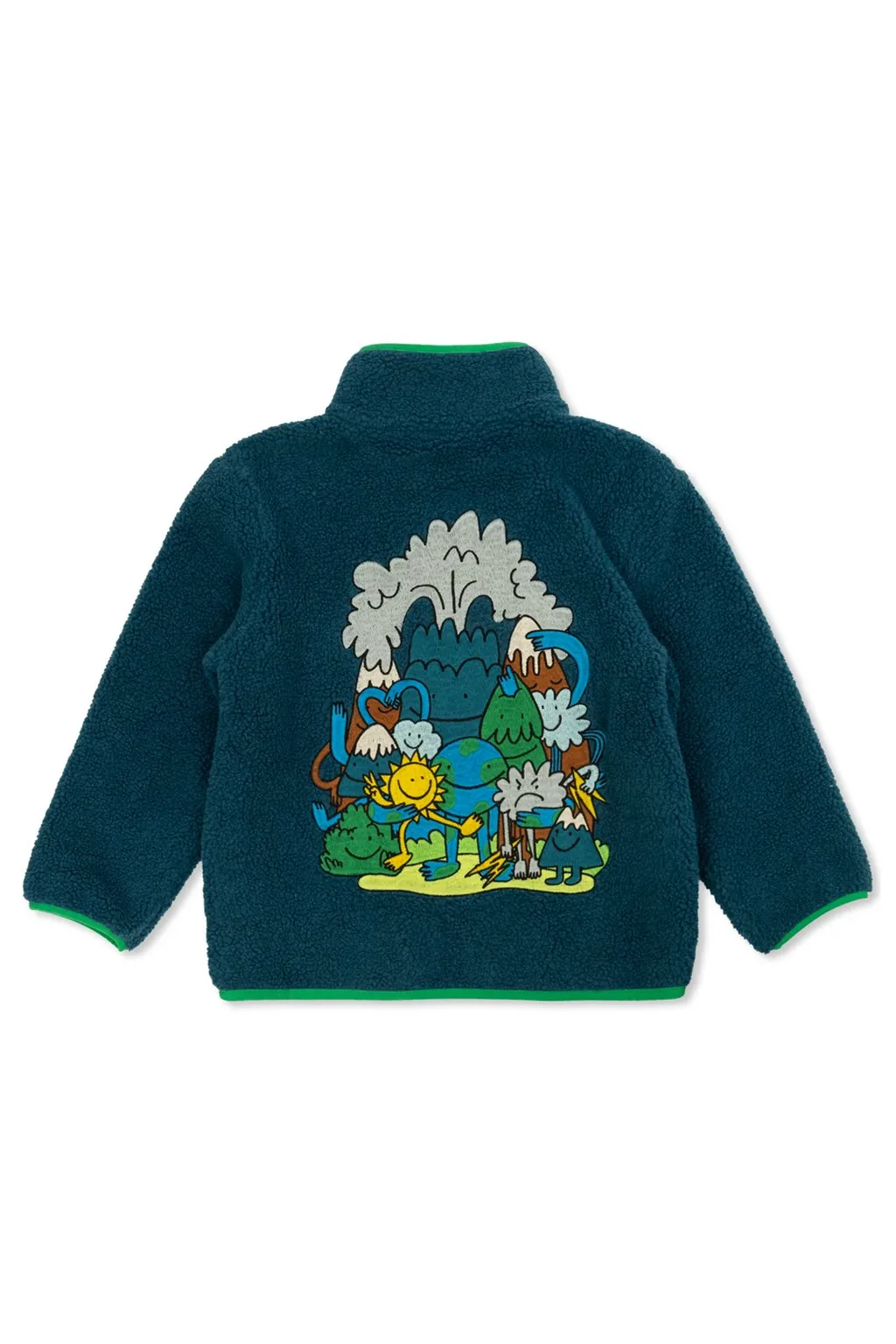 Stella Mccartney Kids Graphic Embroidered Fleece Jacket