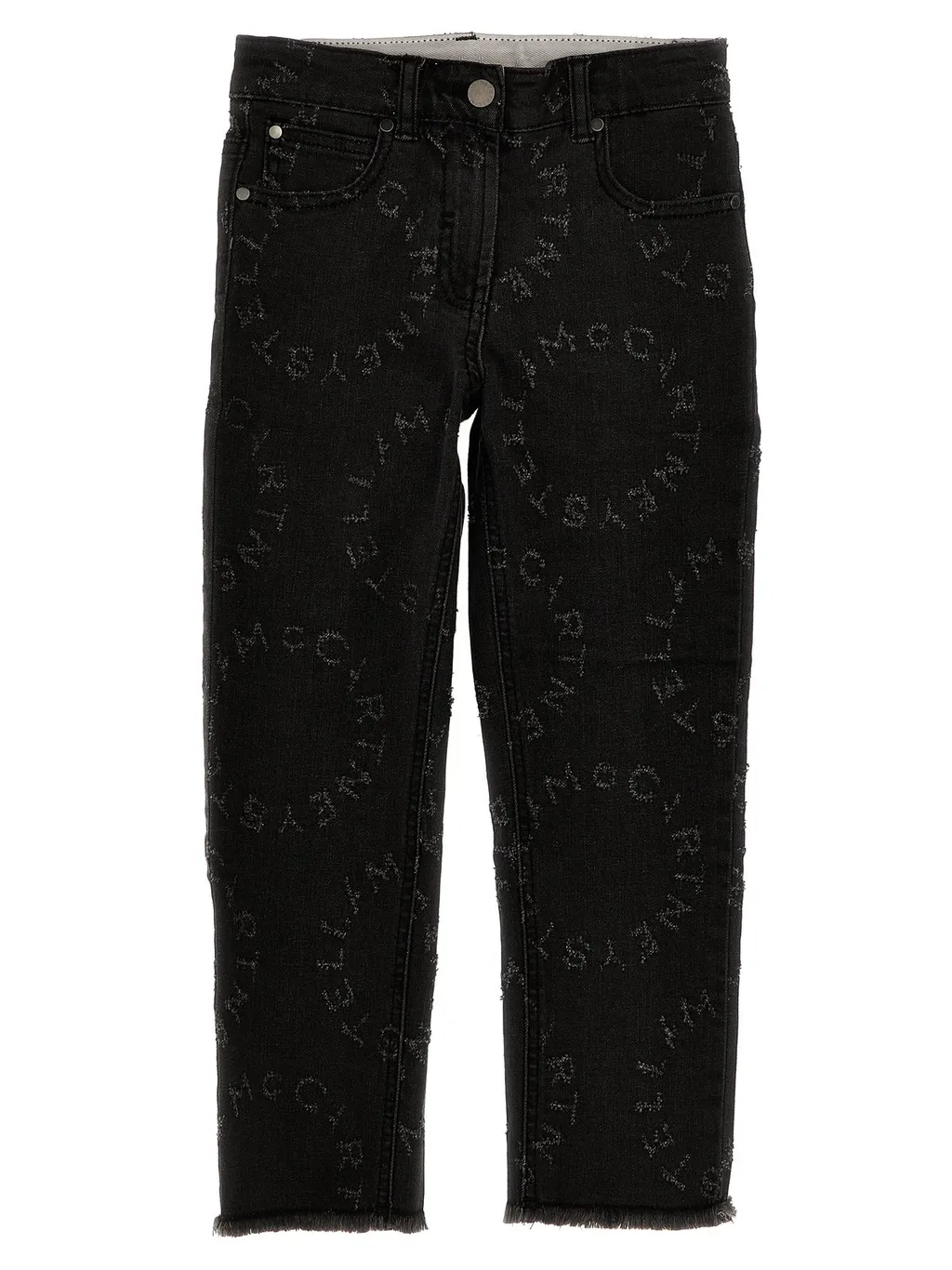 Stella Mccartney Kids Logo-Embroidered Straight Leg Jeans