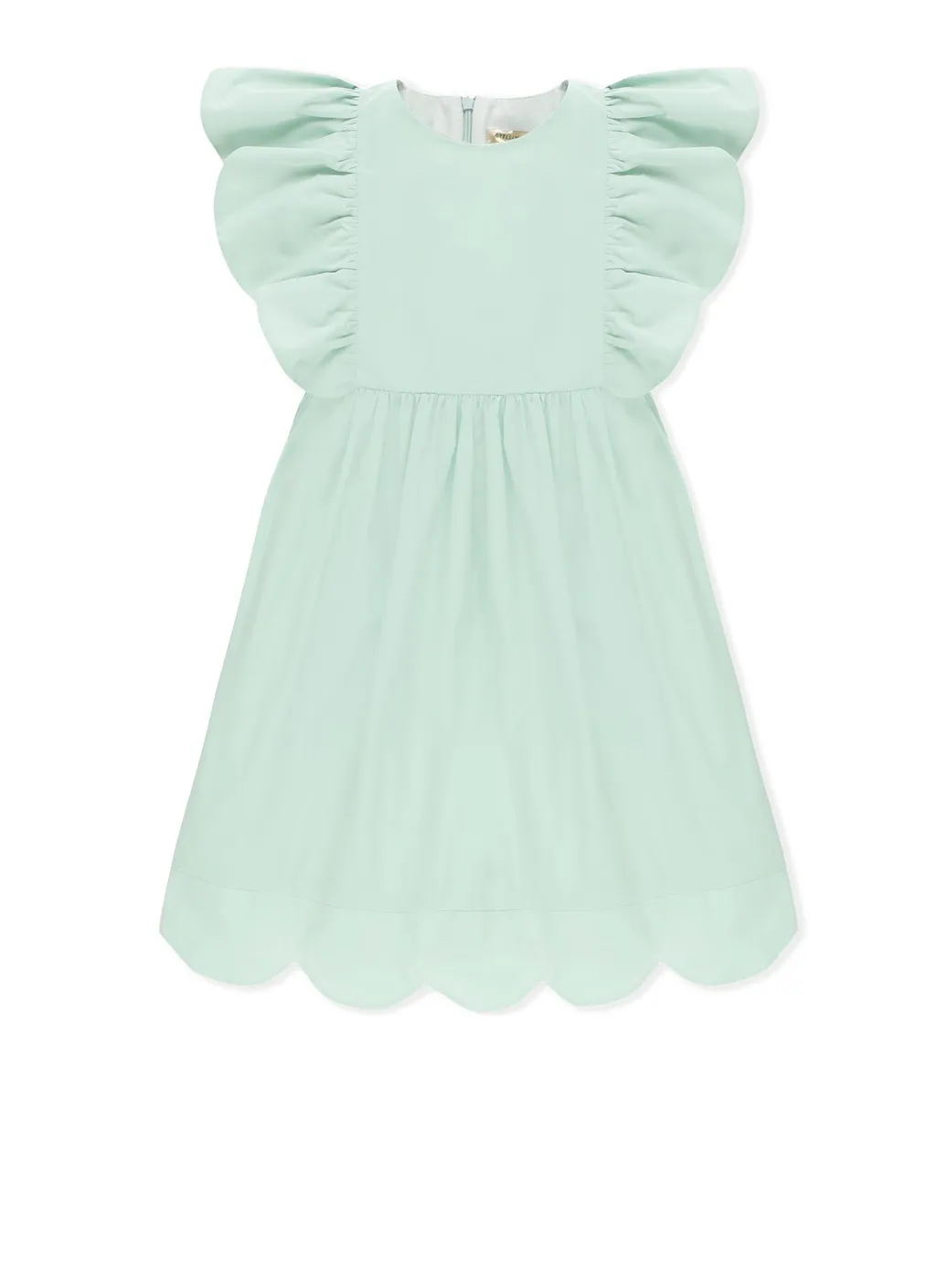 Stella Mccartney Kids Ruffled Trim Flared Dress