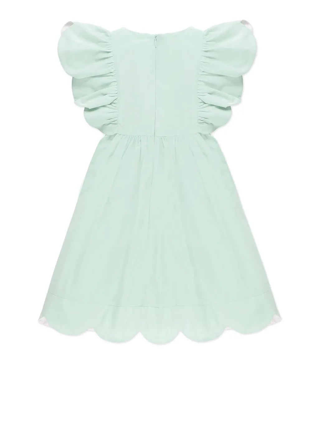 Stella Mccartney Kids Ruffled Trim Flared Dress