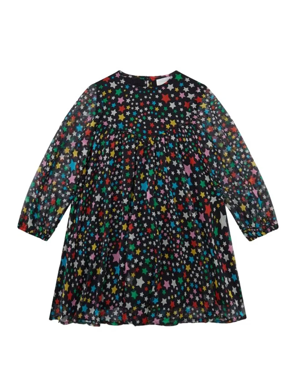 Stella Mccartney Kids Star Printed Semi-Sheer Dress