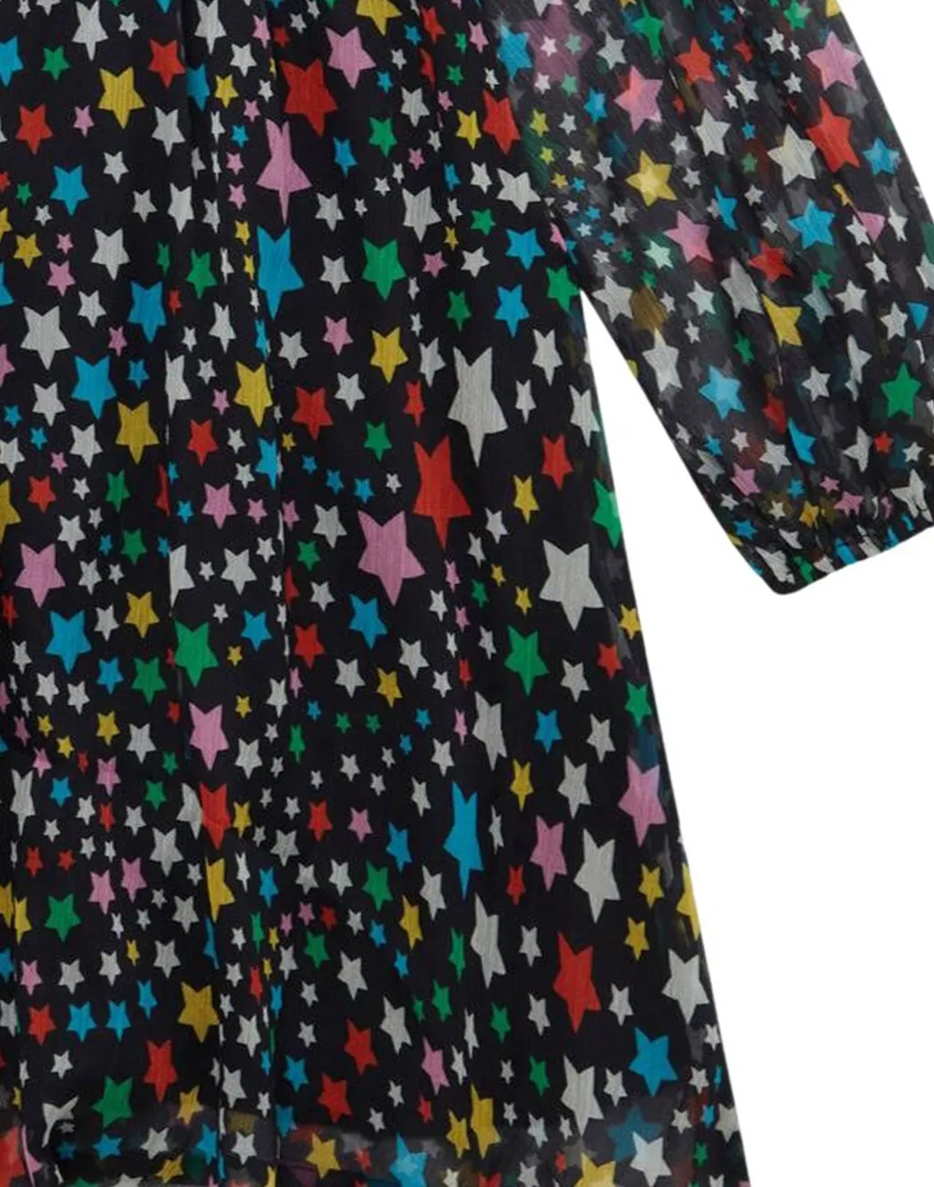 Stella Mccartney Kids Star Printed Semi-Sheer Dress