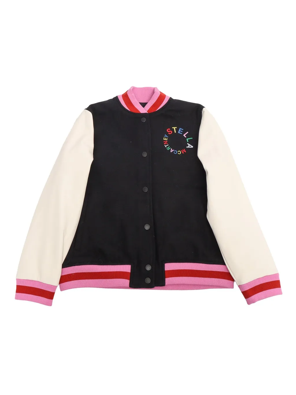 Stella Mccartney Kids Buttoned Long-Sleeved Bomber Jacket